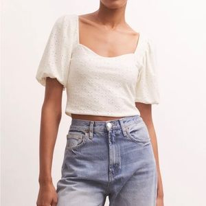 ZSUPPLY cropped blouse. BRAND NEW, NEVER WORN. Size L. So soft, & comfortable